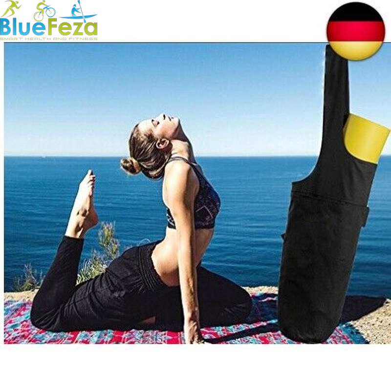 Onegenug Vianber Yoga Matte Tasche, Faltbare Leinwand Yoga Übung Matte Tote