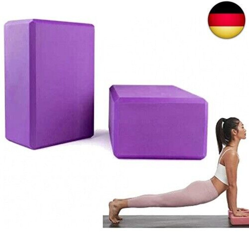 PIQIUQIU Yoga Block, 2Er Yogablock Für Yoga Pilates Training, Hochwertige Yoga