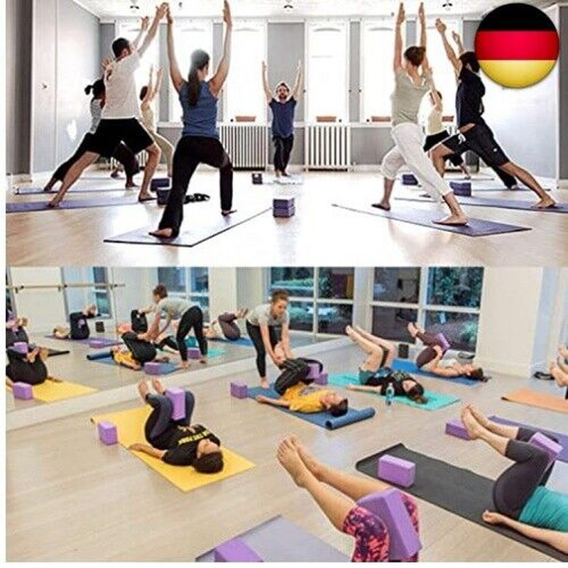 PIQIUQIU Yoga Block, 2Er Yogablock Für Yoga Pilates Training, Hochwertige Yoga